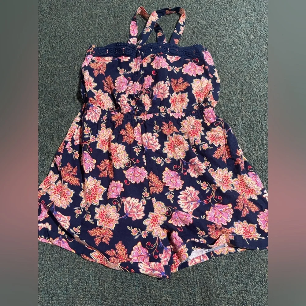 Girls XXL Plus Old Navy Flowered Romper